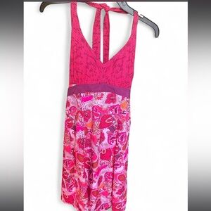 Y2K Halter paisley dress